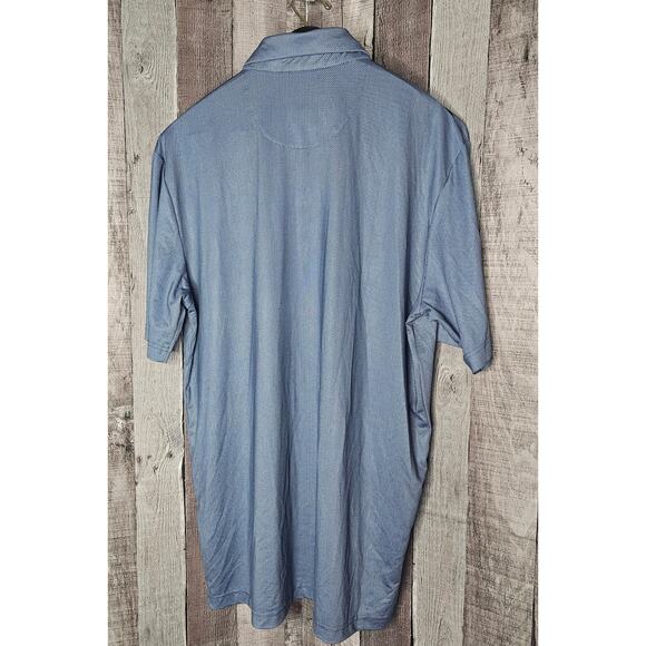 CALLAWAY Golf Opti-Dri Blue Stripe Short Sleeve Polo SHIRT Men's size Medium - Picture 2 of 5